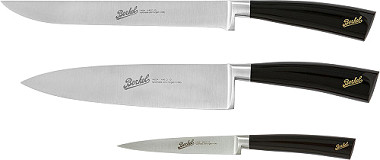  Berkel Elegance Schwarz- Set mit 3 Chef-Messer 