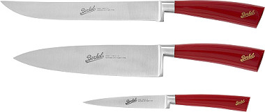  Berkel Elegance Rot - Set mit 3 Chef-Messer 