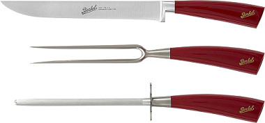  Berkel Elegance Rot - Set Bratenmesser mit 3 Stück 