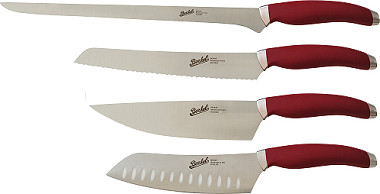  Berkel Teknica Set de 4 Couteau Chef rouge 